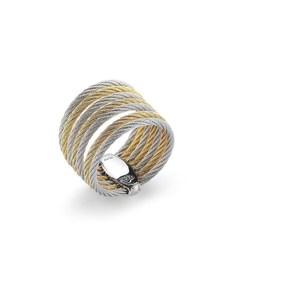 ALOR Classique Stainless Steel Cable Ring